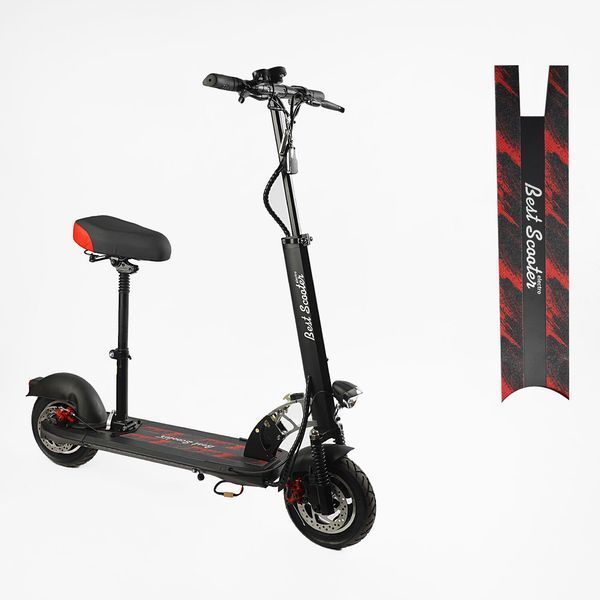 Електричний самокат BS-10588 Best Scooter з сидінням  134 фото
